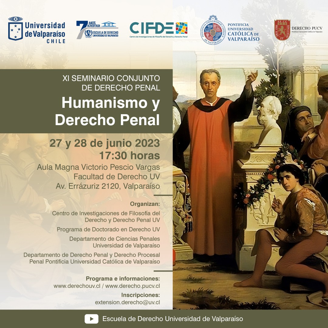 Xi Seminario Conjunto De Derecho Penal “humanismo Y Derecho Penal” 1261